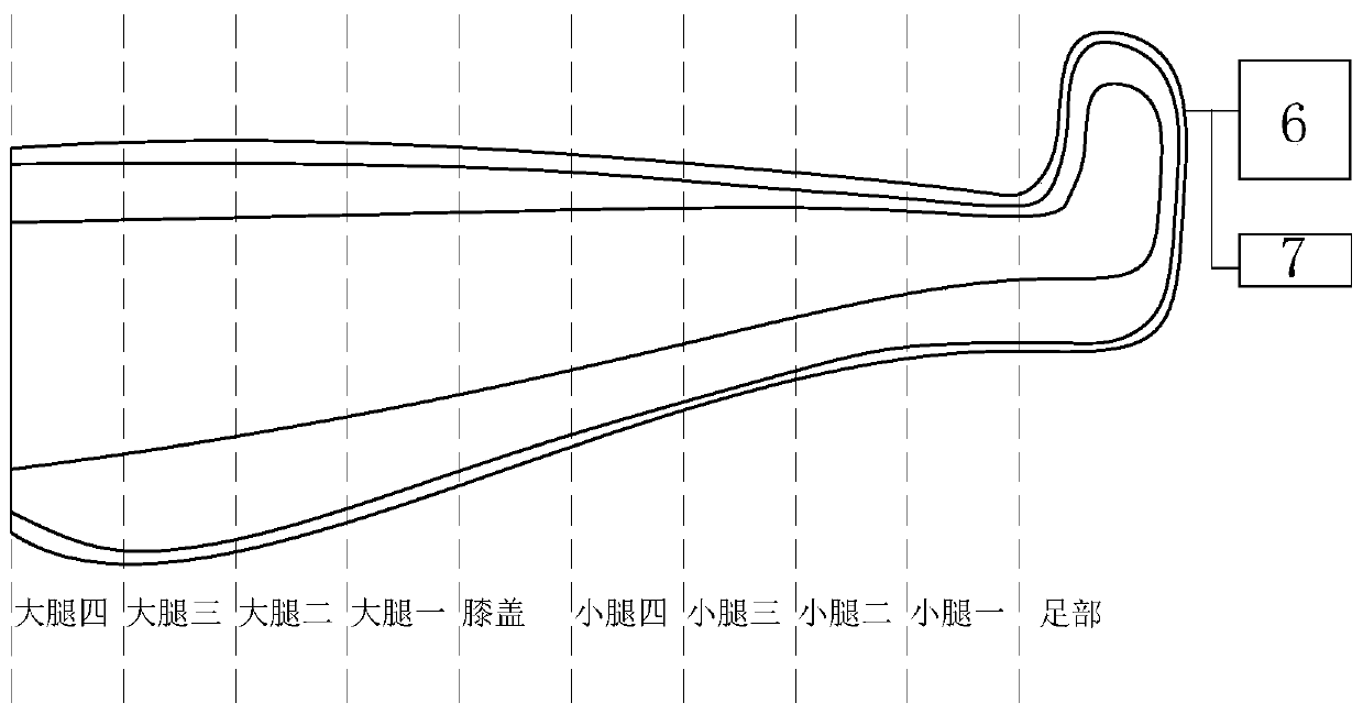 Massage apparatus self-adaptive to human surface curves and lower-limb physiotherapy equipment composed of massage apparatus