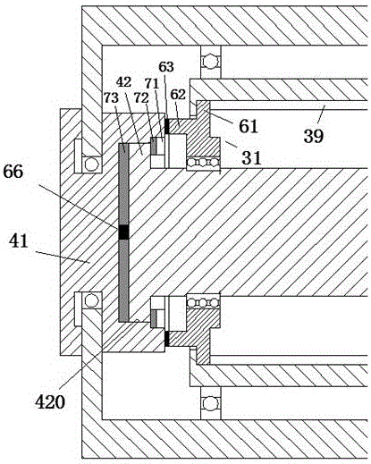 Machining device for processing surfaces of boards