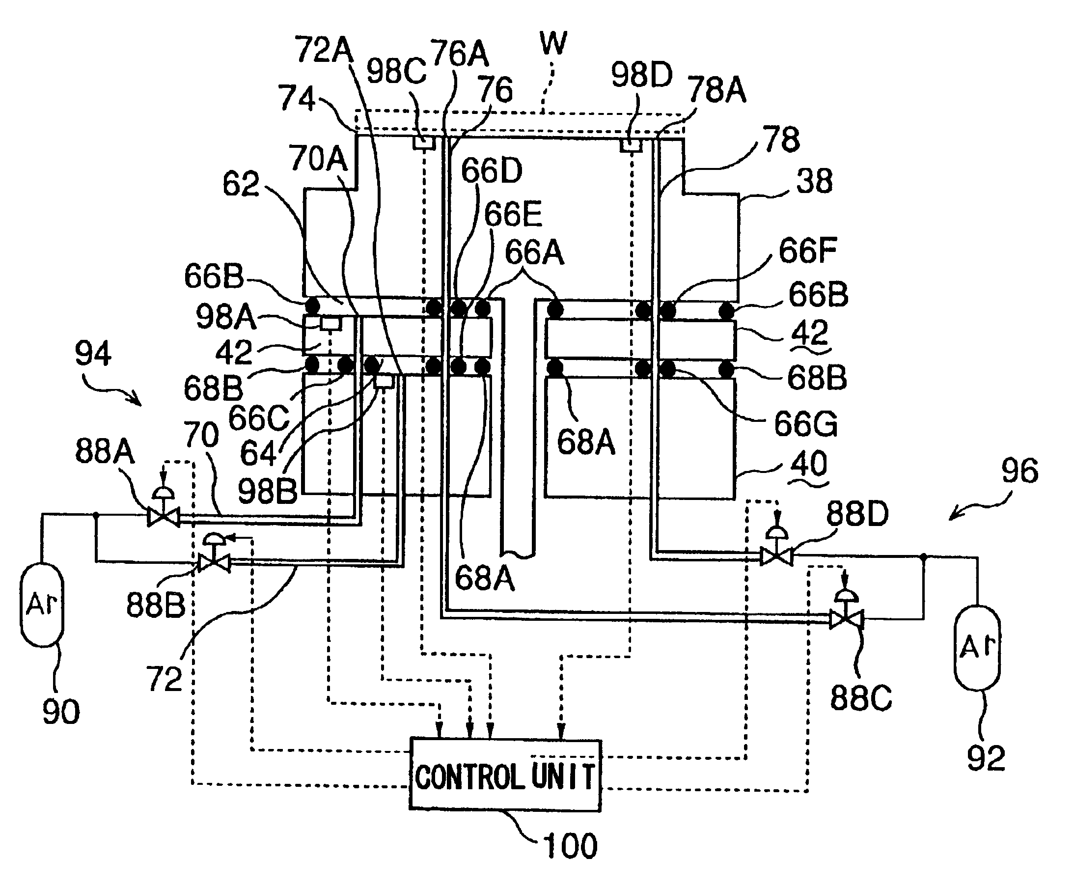 Plasma processing apparatus, and electrode structure and table structure of processing apparatus