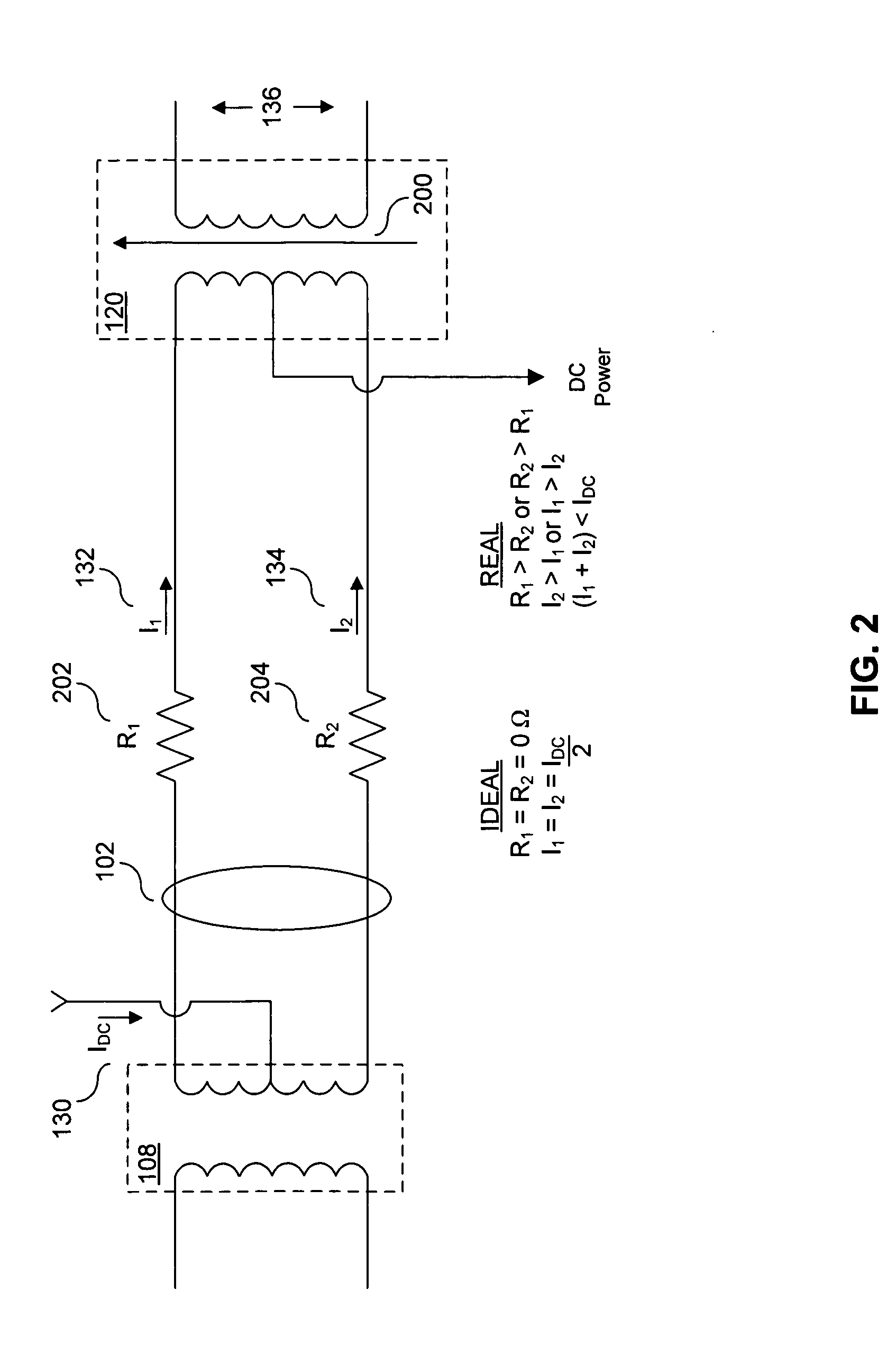 Minimizing saturation caused by power transfer in a communication system transformer