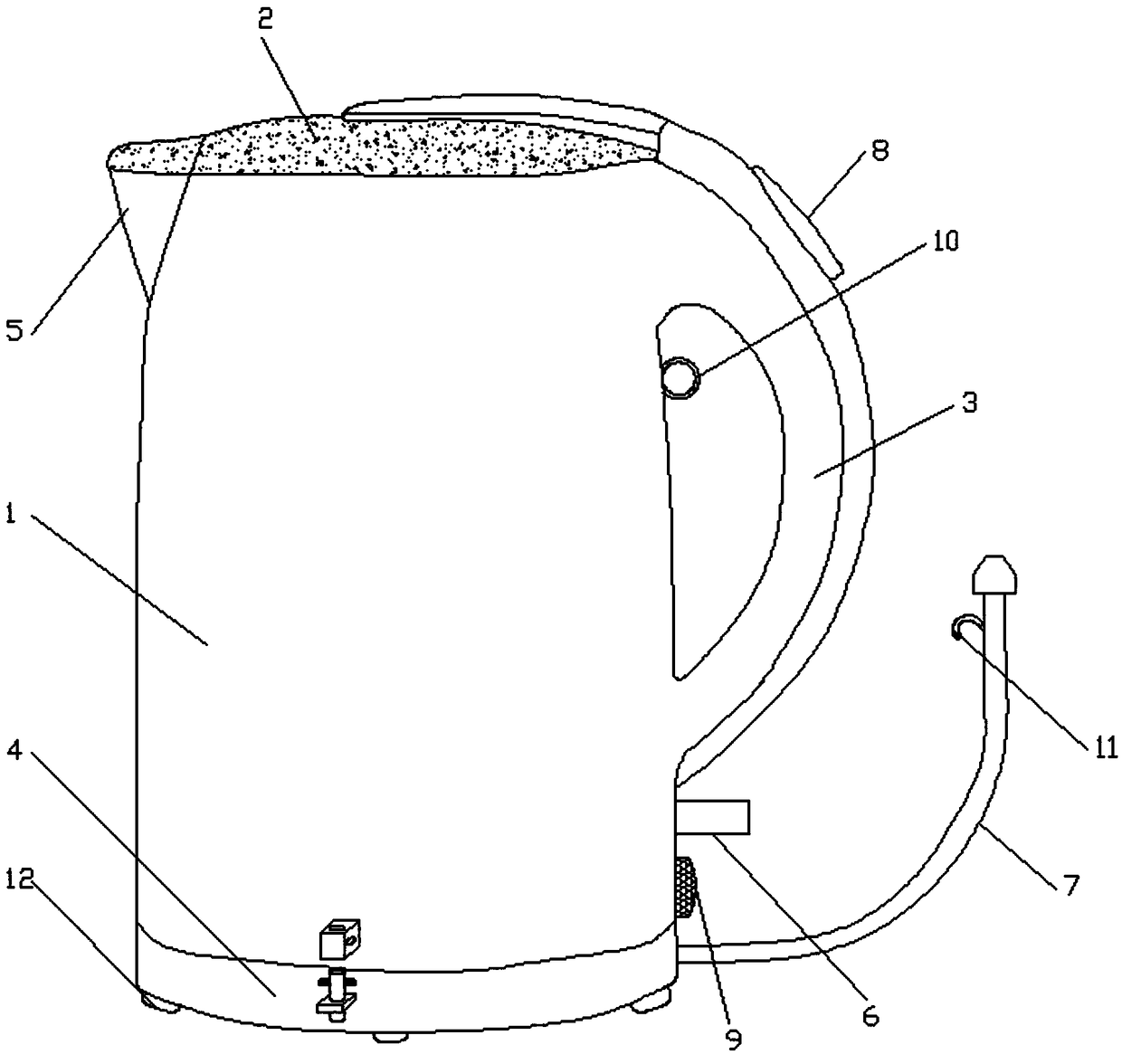 Scalding-proof heat preservation electric kettle