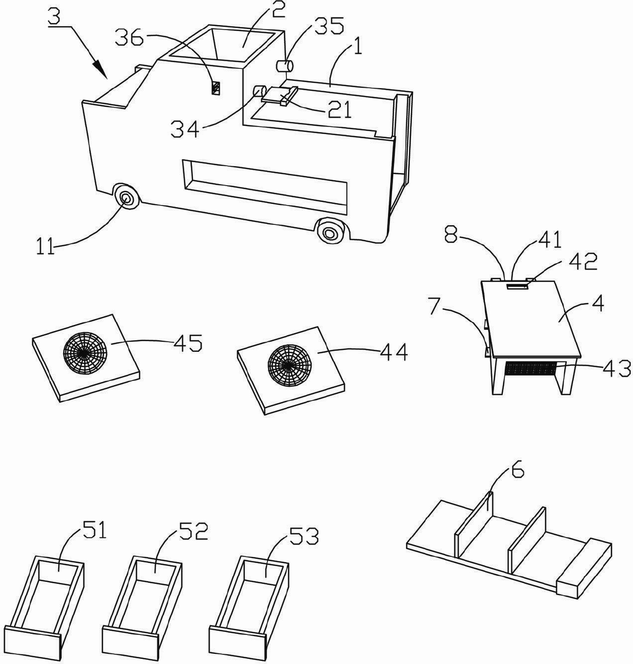 Electric tea screening machine