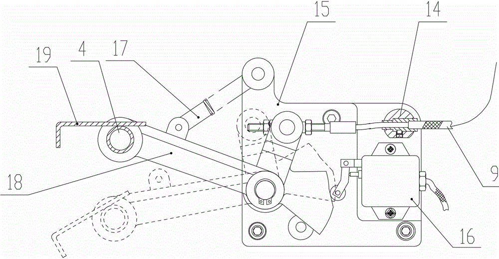 Cam-type pedal lock braking mechanism
