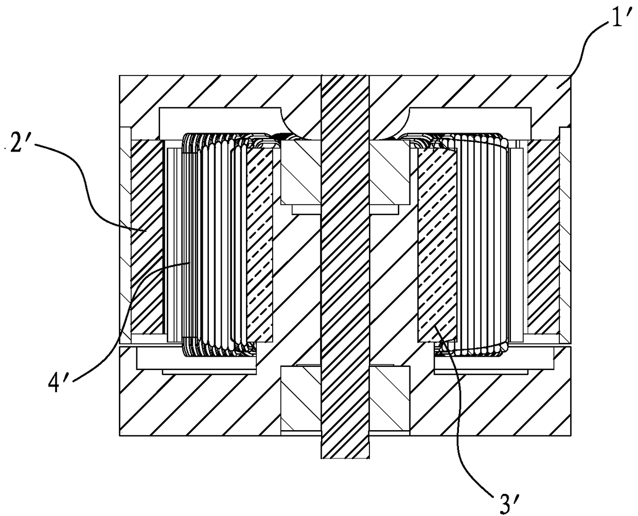 A high power density permanent magnet motor rotor structure and a motor using it