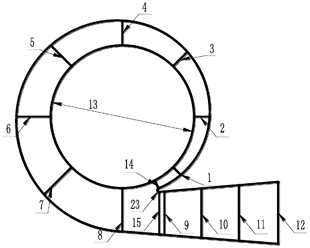 A smooth modeling method for a centrifugal pump volute