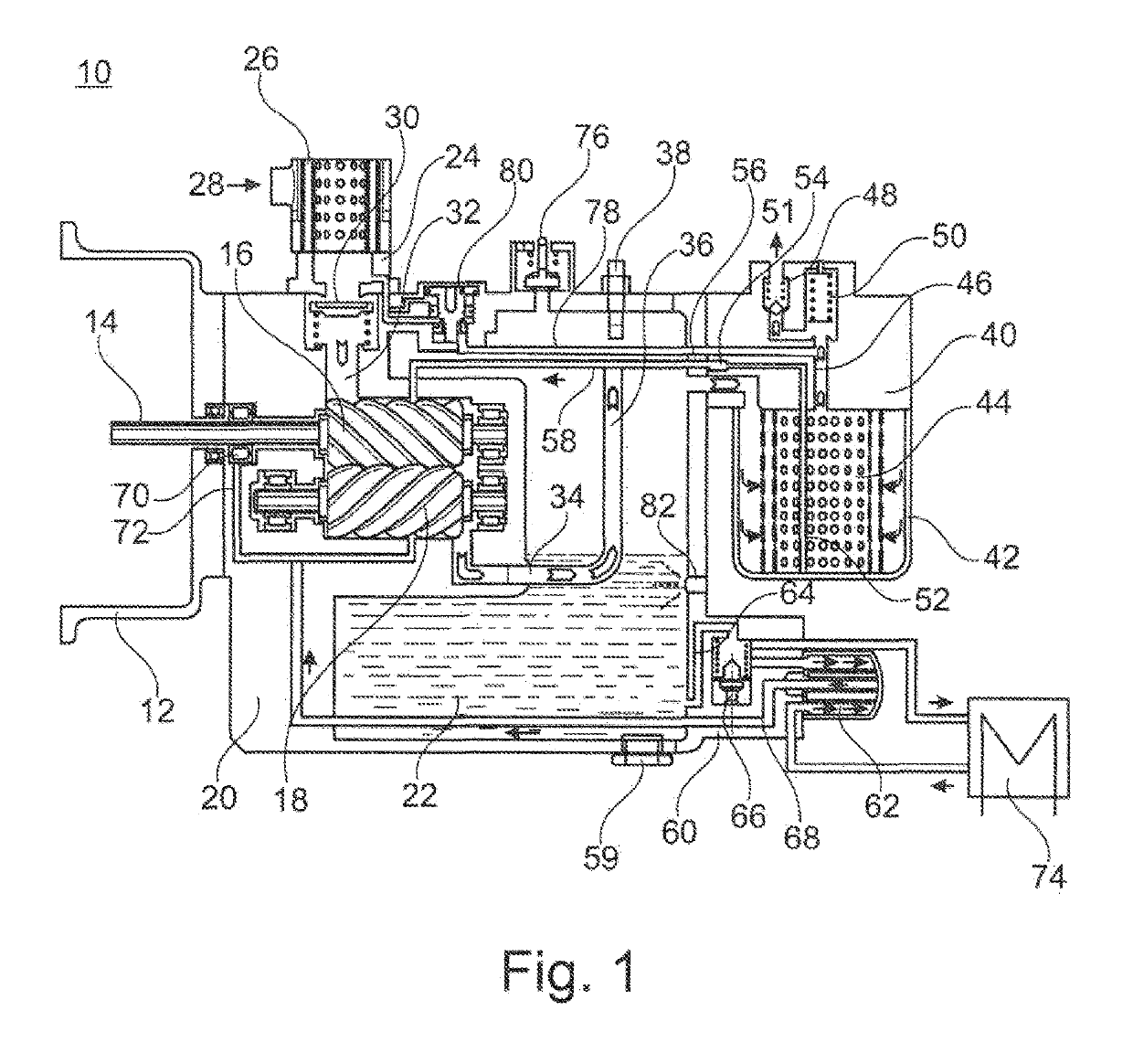 Arrangement for a Screw Compressor of a Utility Vehicle