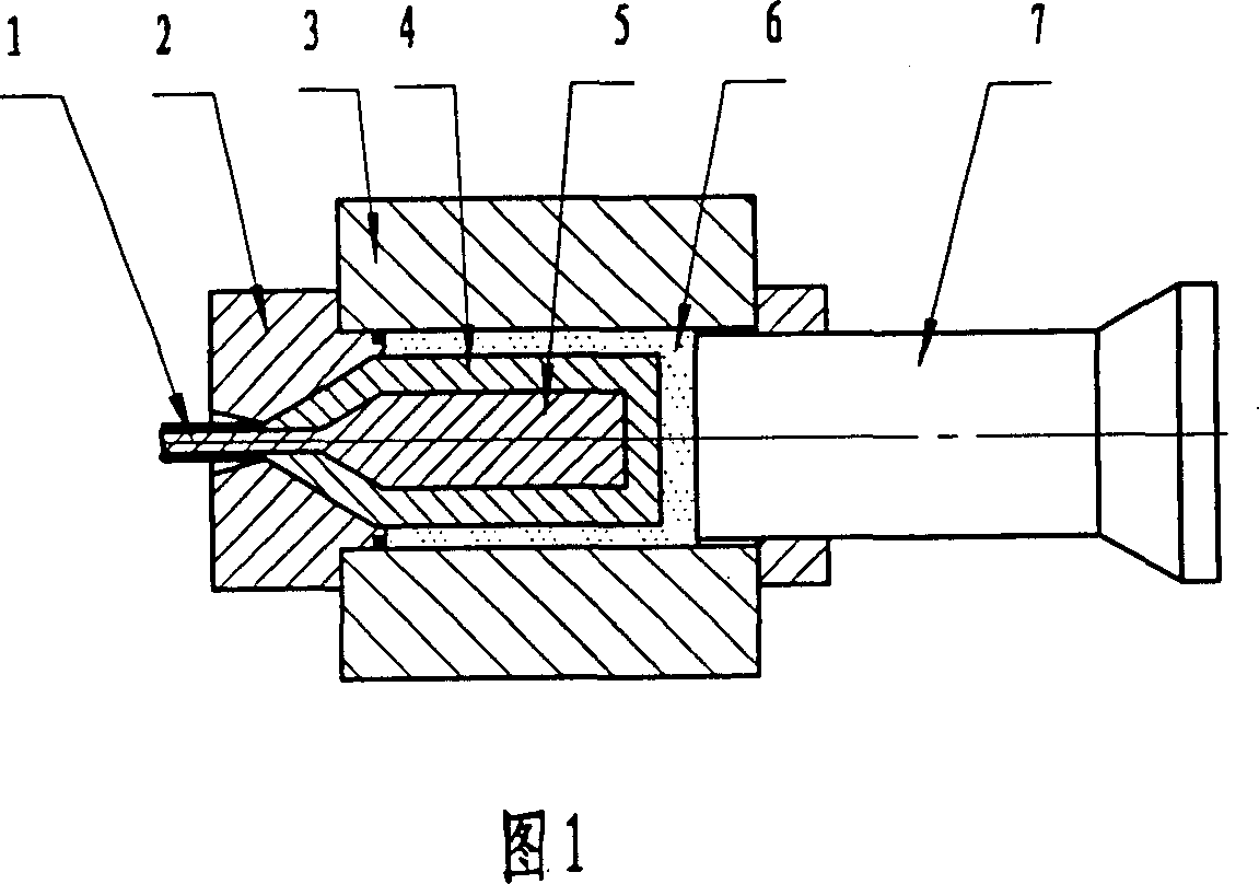 Method for processing lump non-crystal alloy blank and its device used thereof