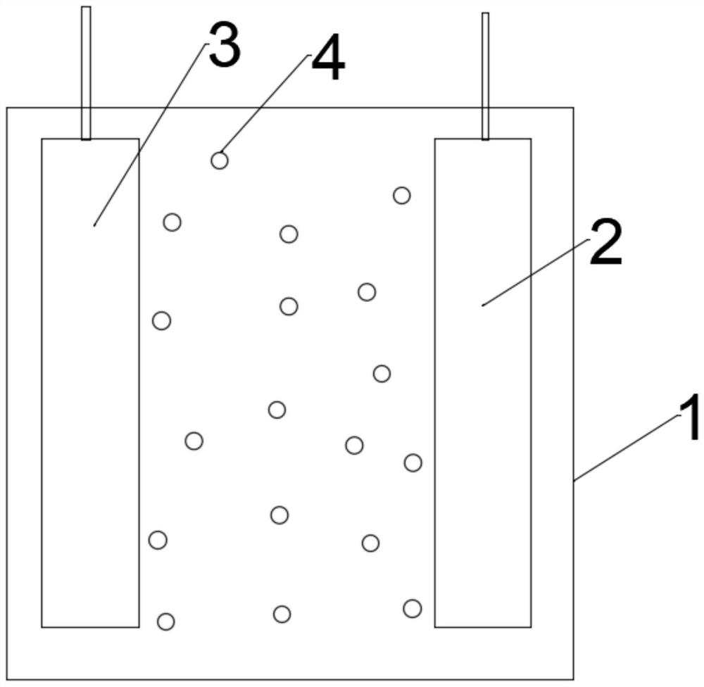 A pole piece containing solid electrolyte, its preparation method and application