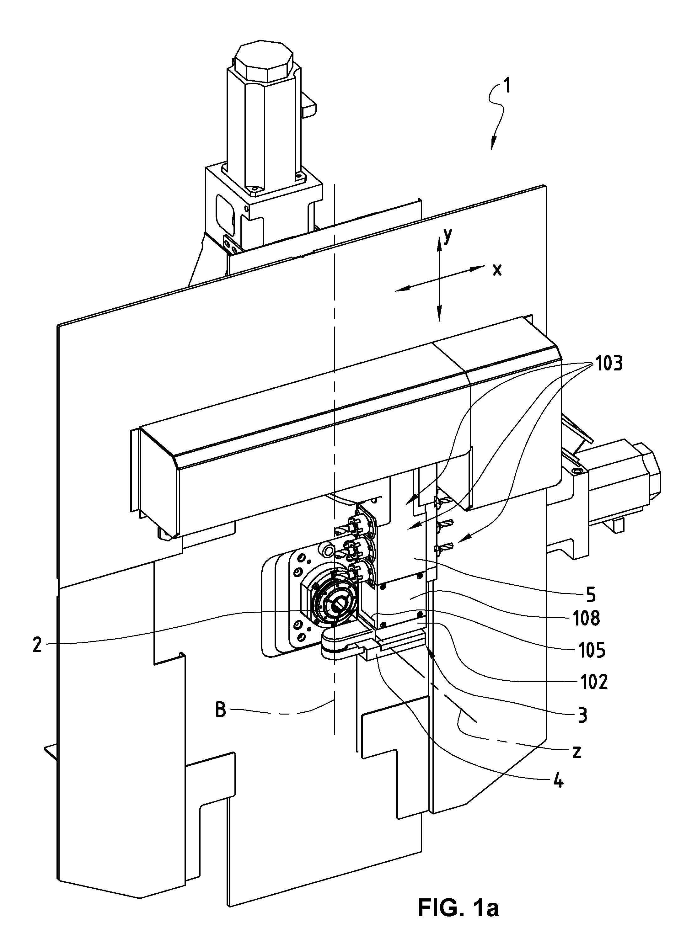 Equipment with a detachable accessory and assembly for a machining lathe, and machining lathe with digital control