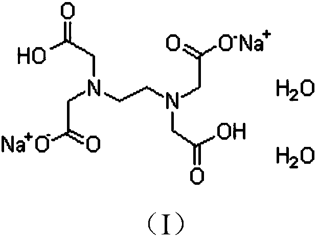 Content determination method of edetate disodium in acetylcysteine liquid preparation