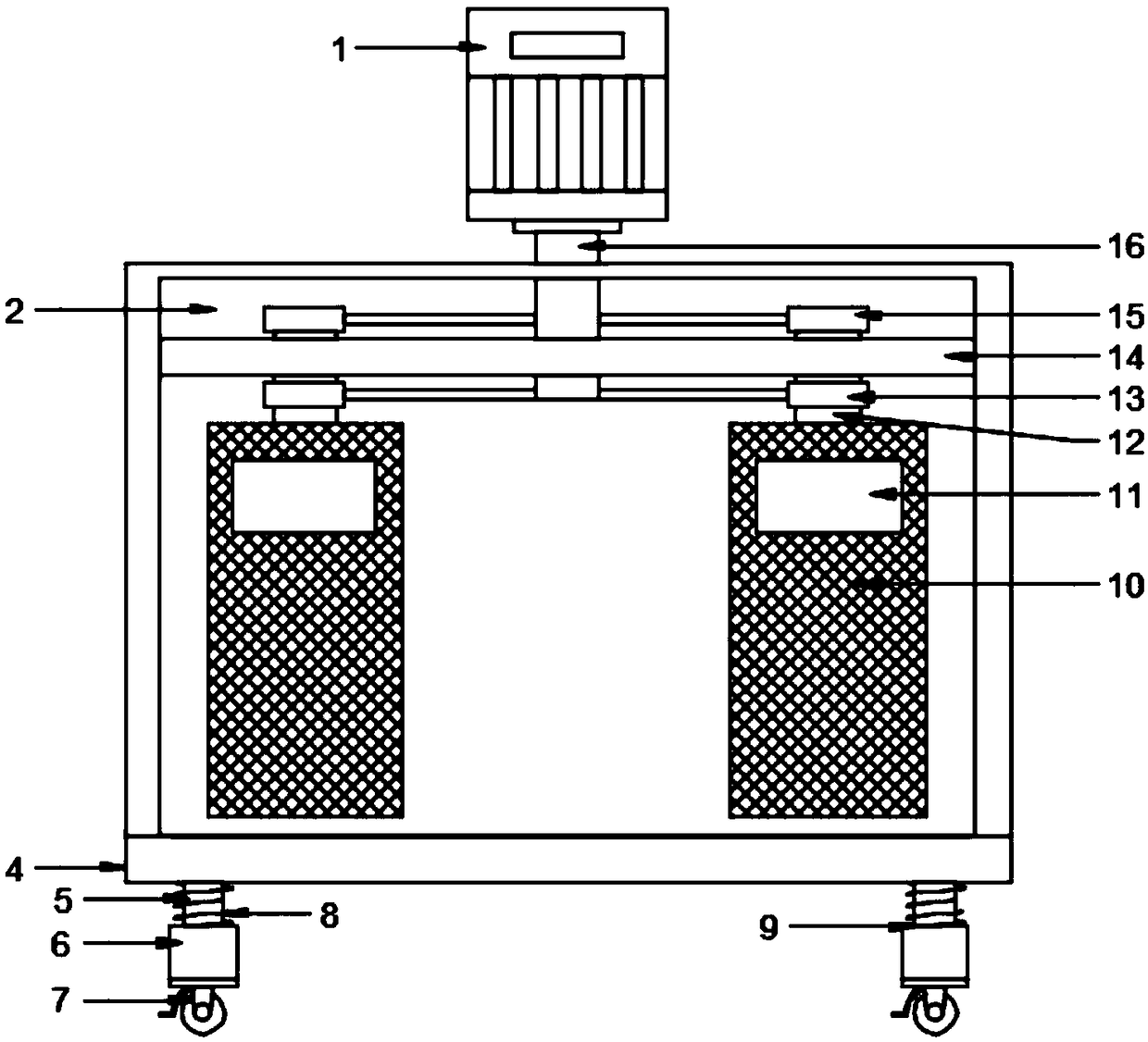 Filter device used for benomyl production and used after reactor treatment