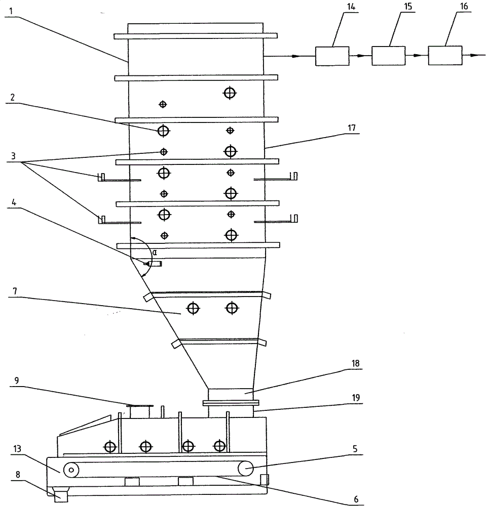 Two-stage incineration device and incineration system