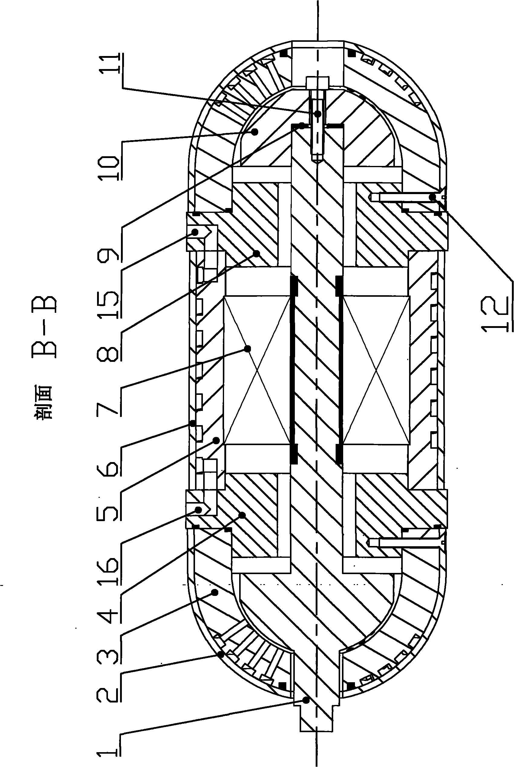 Electric main shaft supported by adopting aerostatic bearing
