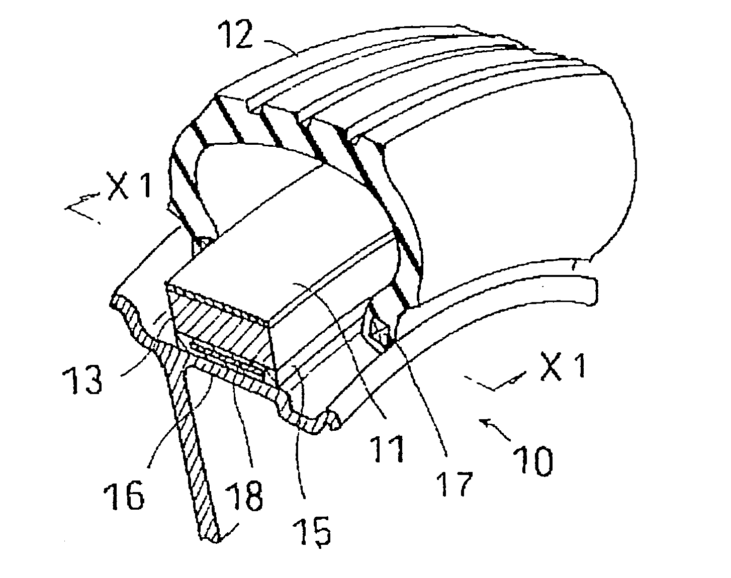 Run-Flat Tire Support, Manufacturing Method Therefor, and a Run-Flat Tire with the Run-Flat Tire Support Fixedly Mounted Thereto