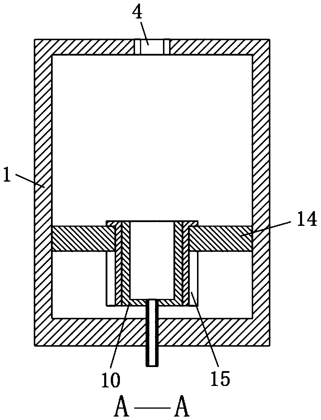 Pressing type brush pen washing device with pen holder and pen bristles washed simultaneously and use method thereof