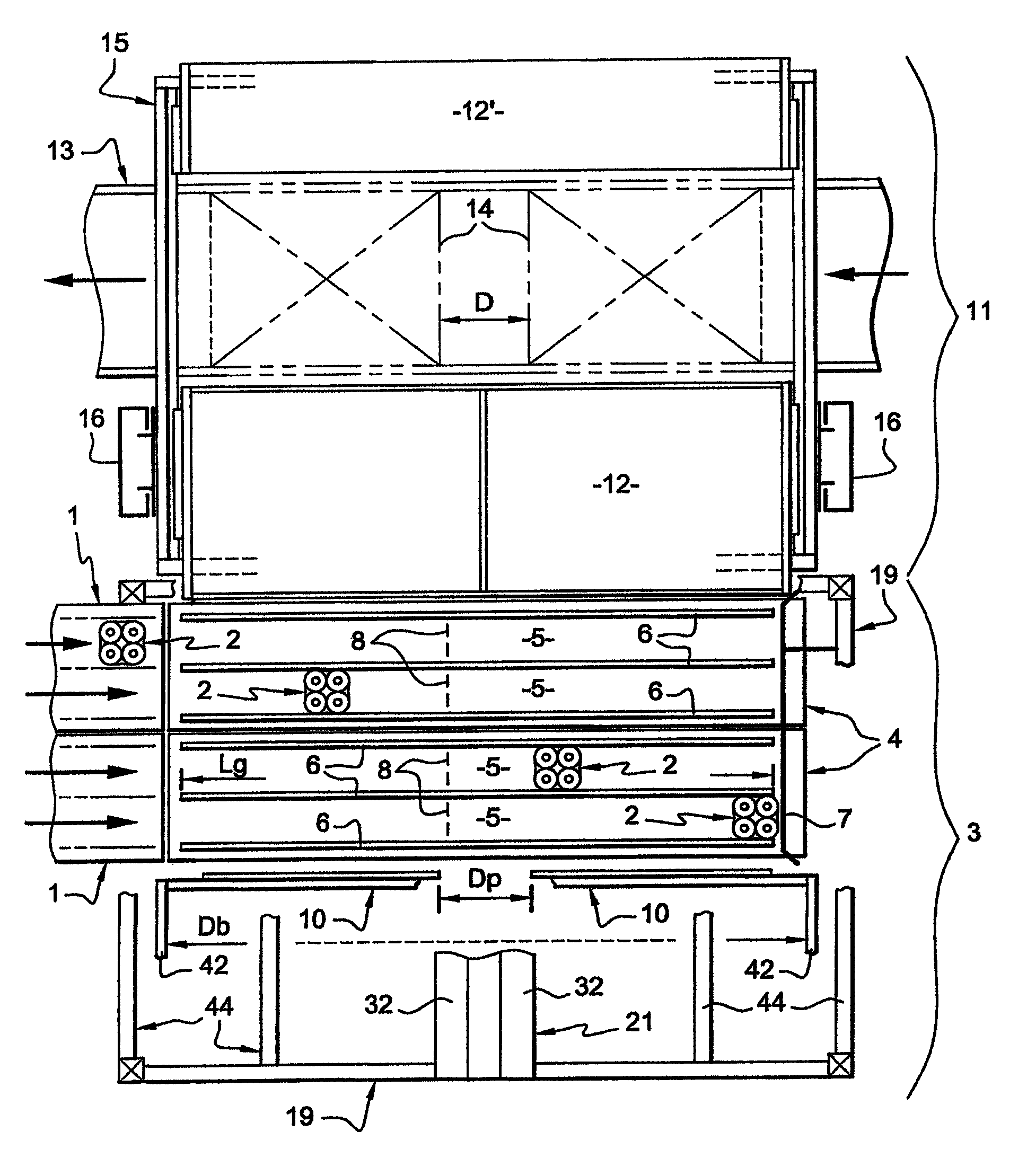 Grouping method and station for a palletizer