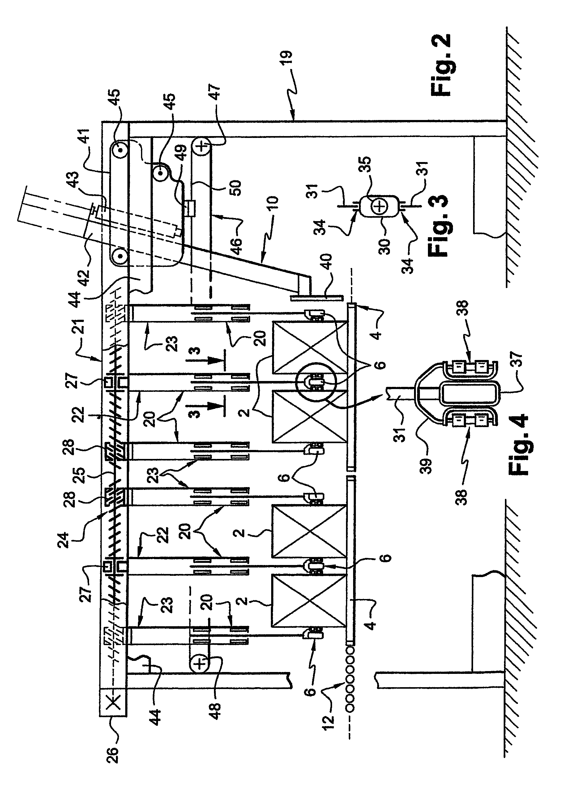 Grouping method and station for a palletizer