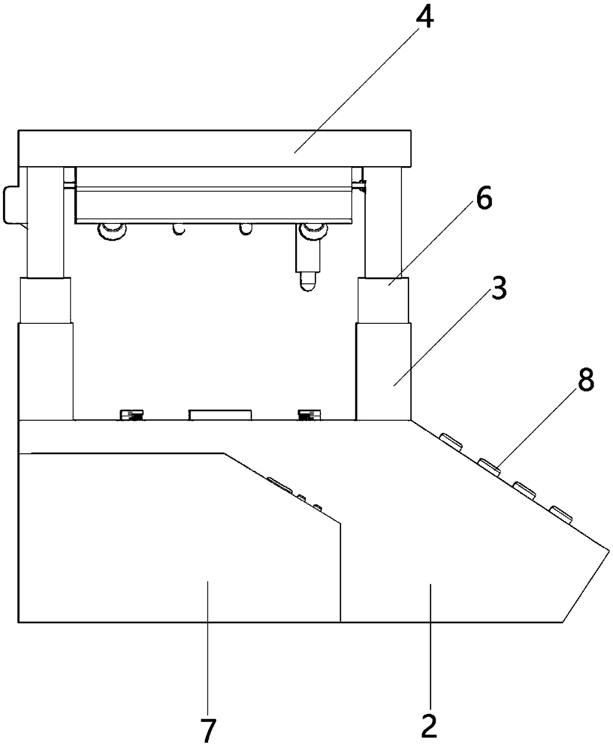 Automatically controlled electronic device key performance detecting device