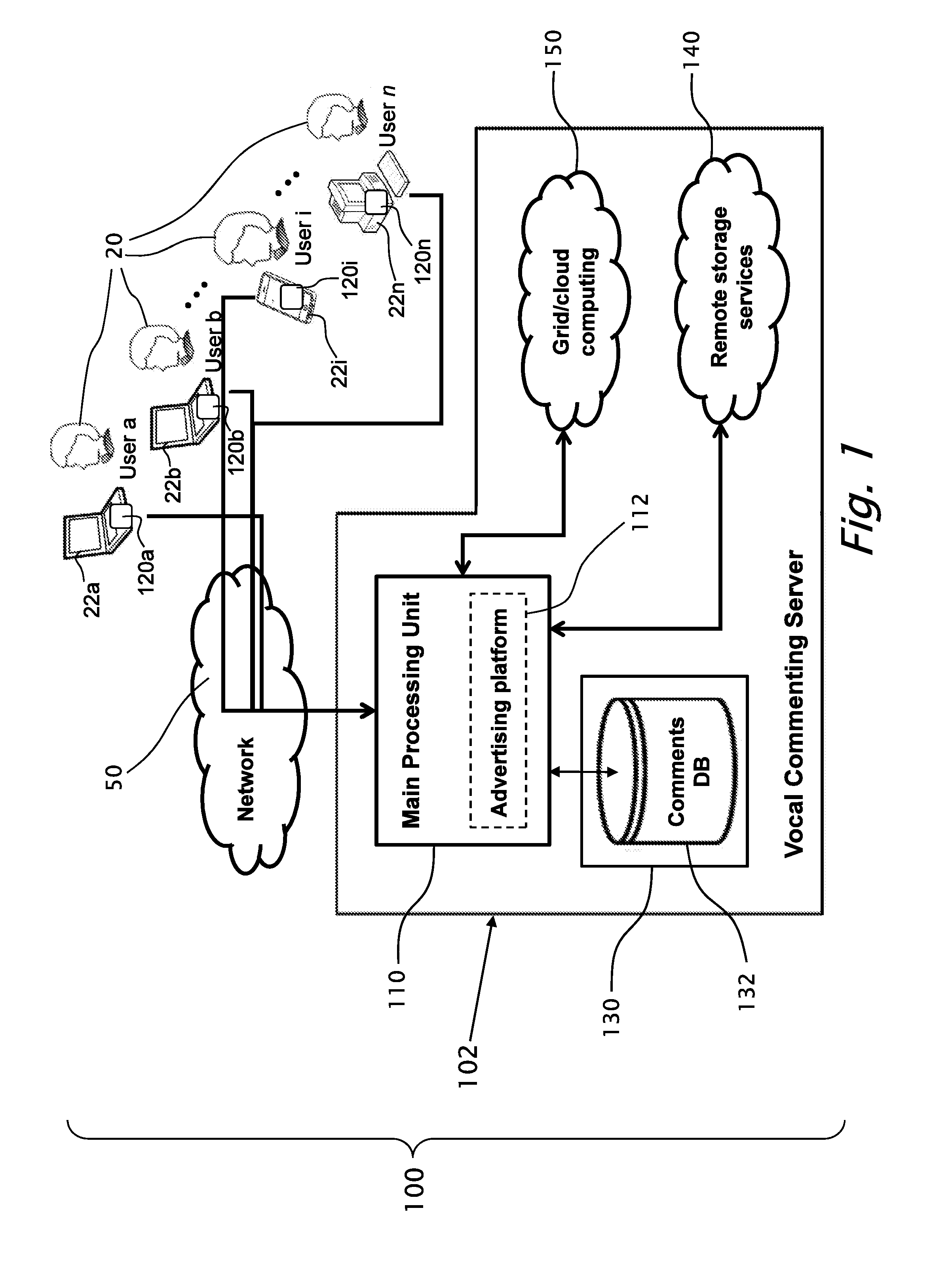 System and methods for vocal commenting on selected web pages