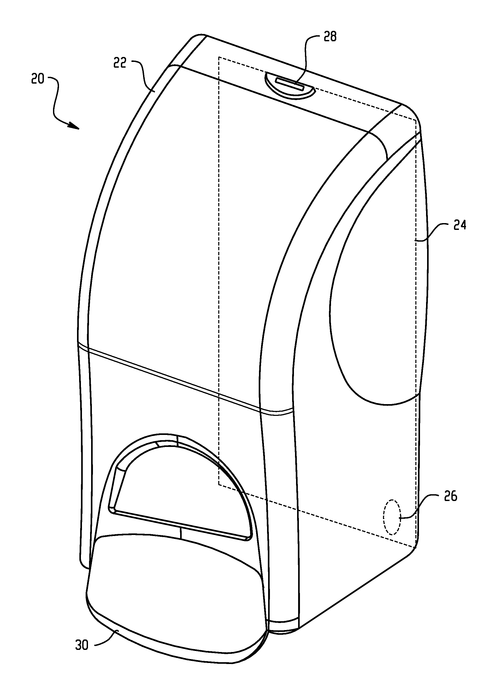 Interchangeable access device for a dispenser