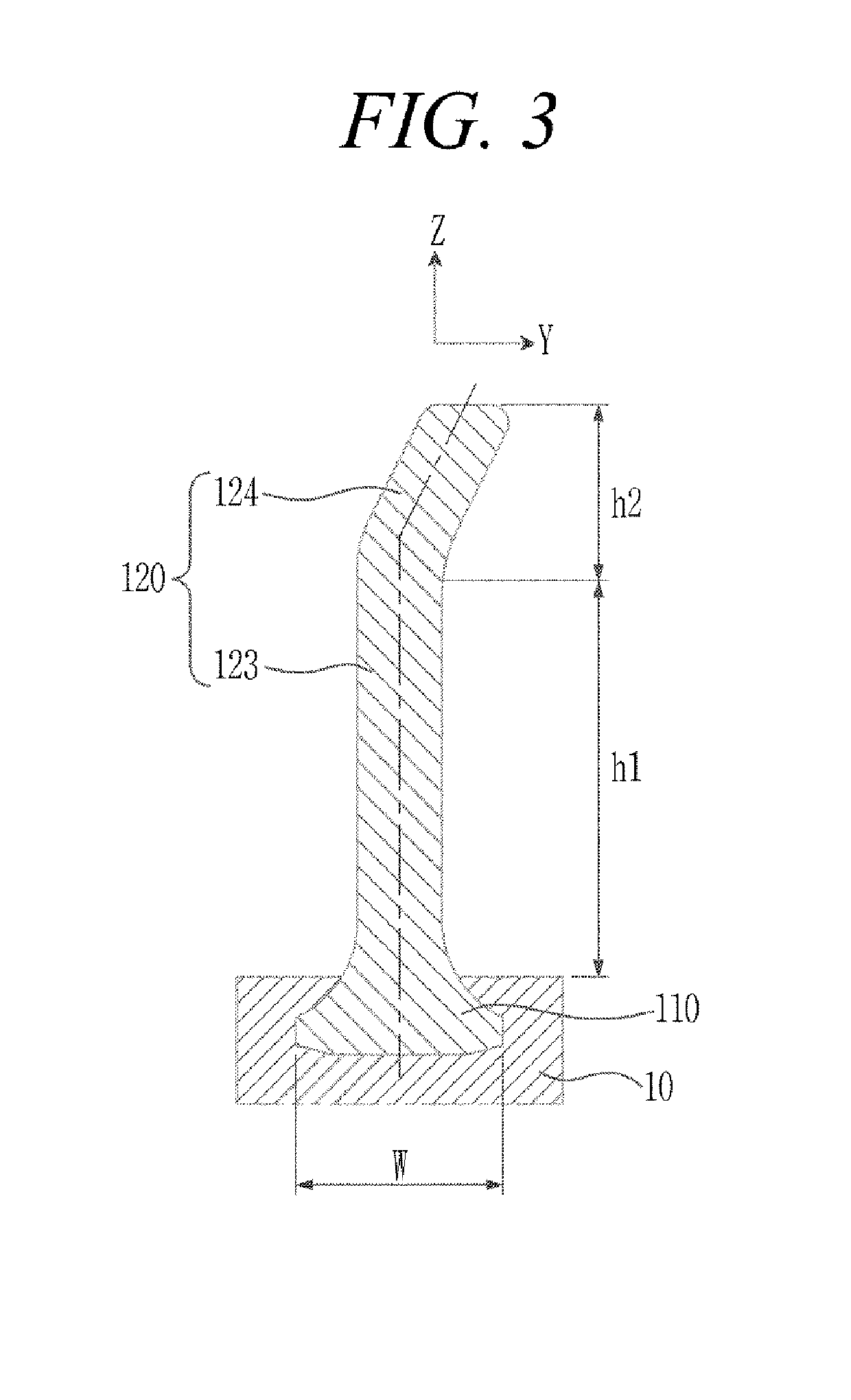 Modified j type cantilevered vane and gas turbine having the same