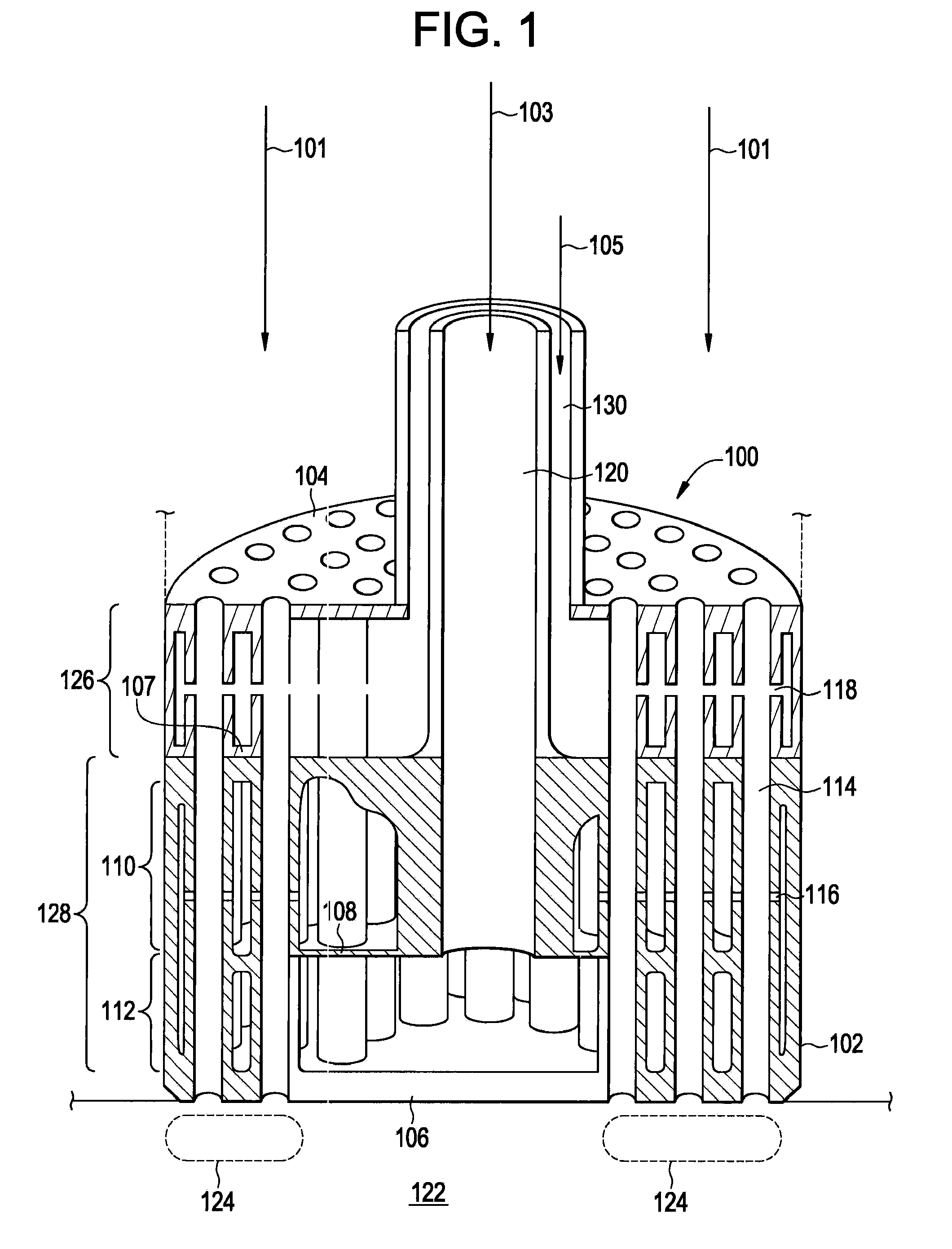 Staged Multi-Tube Premixing Injector