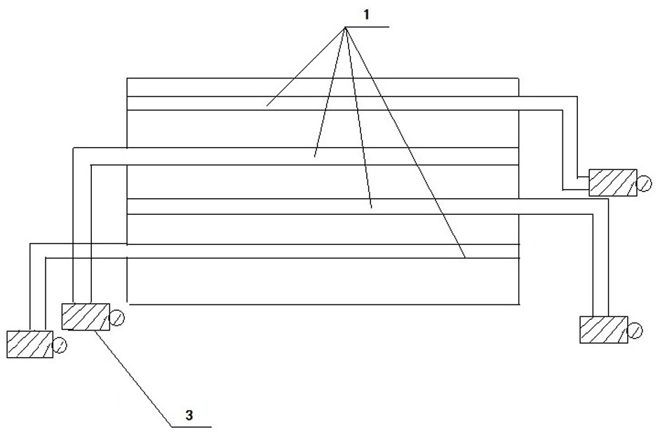 Intelligent temperature control system suitable for mass concrete and construction method