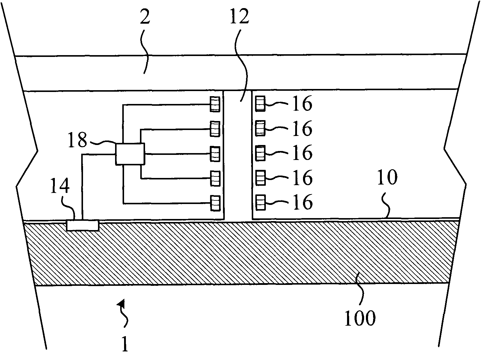 Radiating component and radiating method