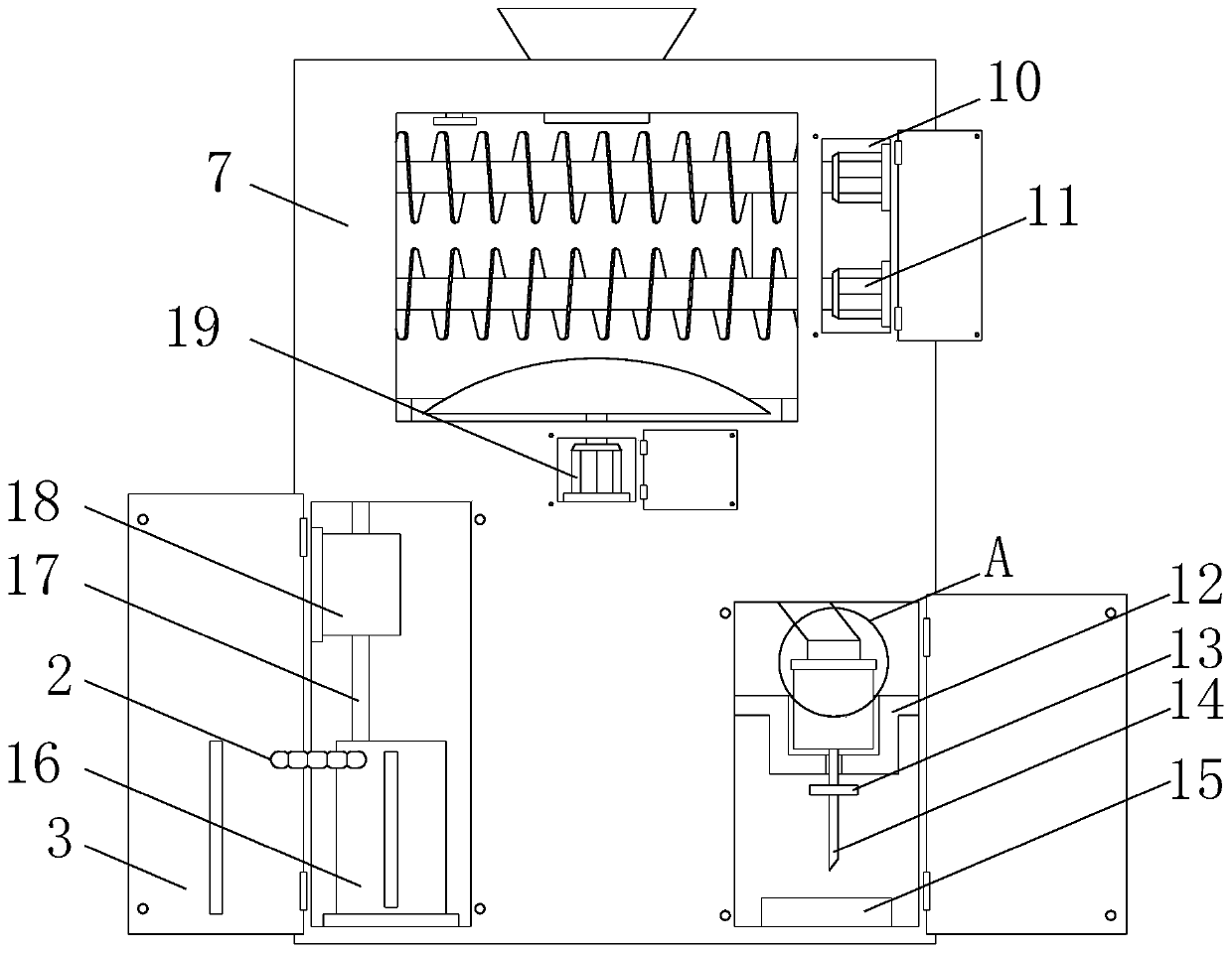 Detection equipment for detecting nitrite content of meat