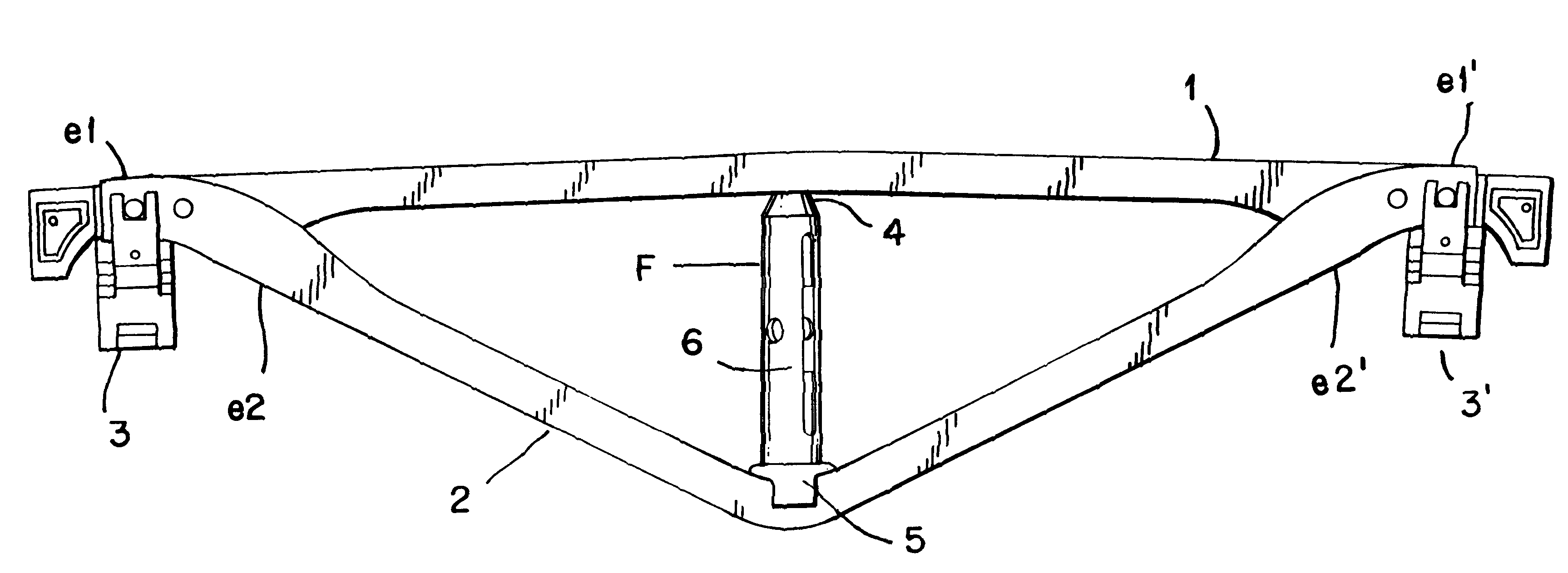 Reversible fulcrum for a strut