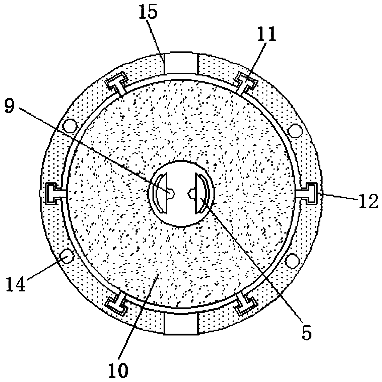 Rat-proof winding device for communication equipment cable