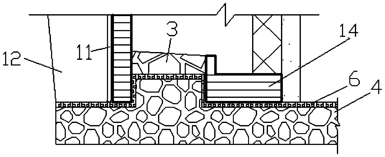 An anti-floating system for underground structures integrating corridor drainage and fertilizer tank anti-seepage