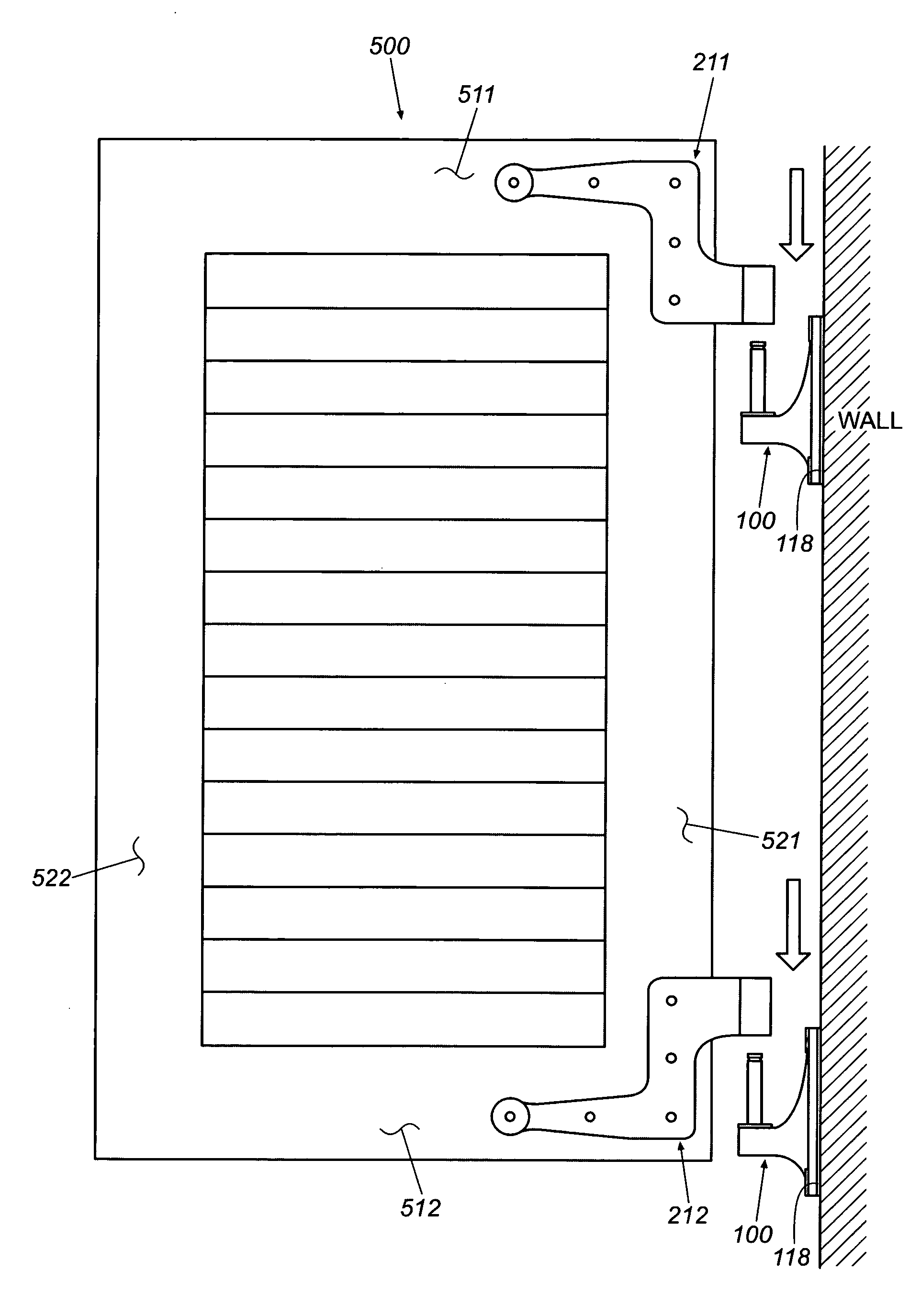 Shutter mounting hinge