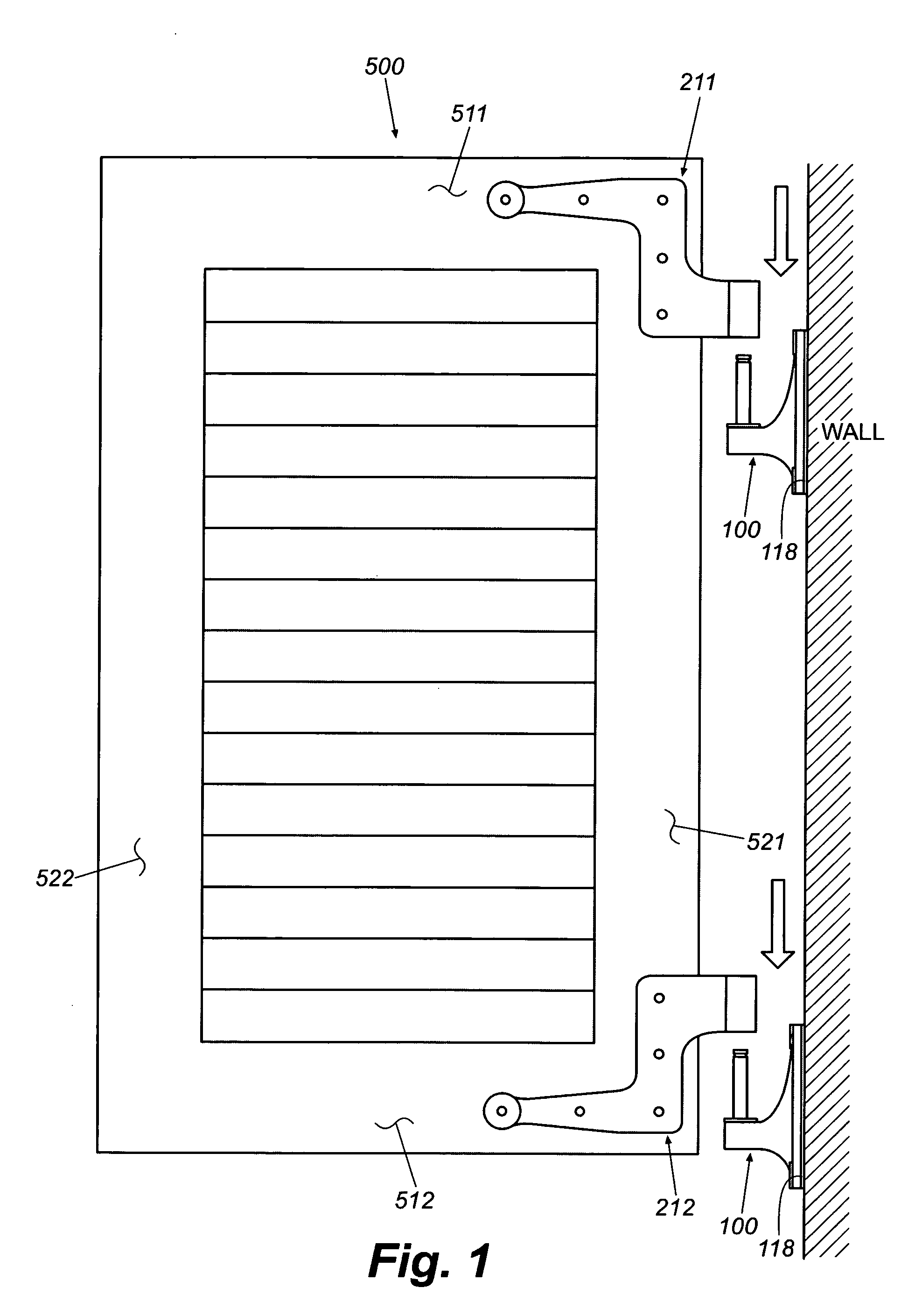 Shutter mounting hinge