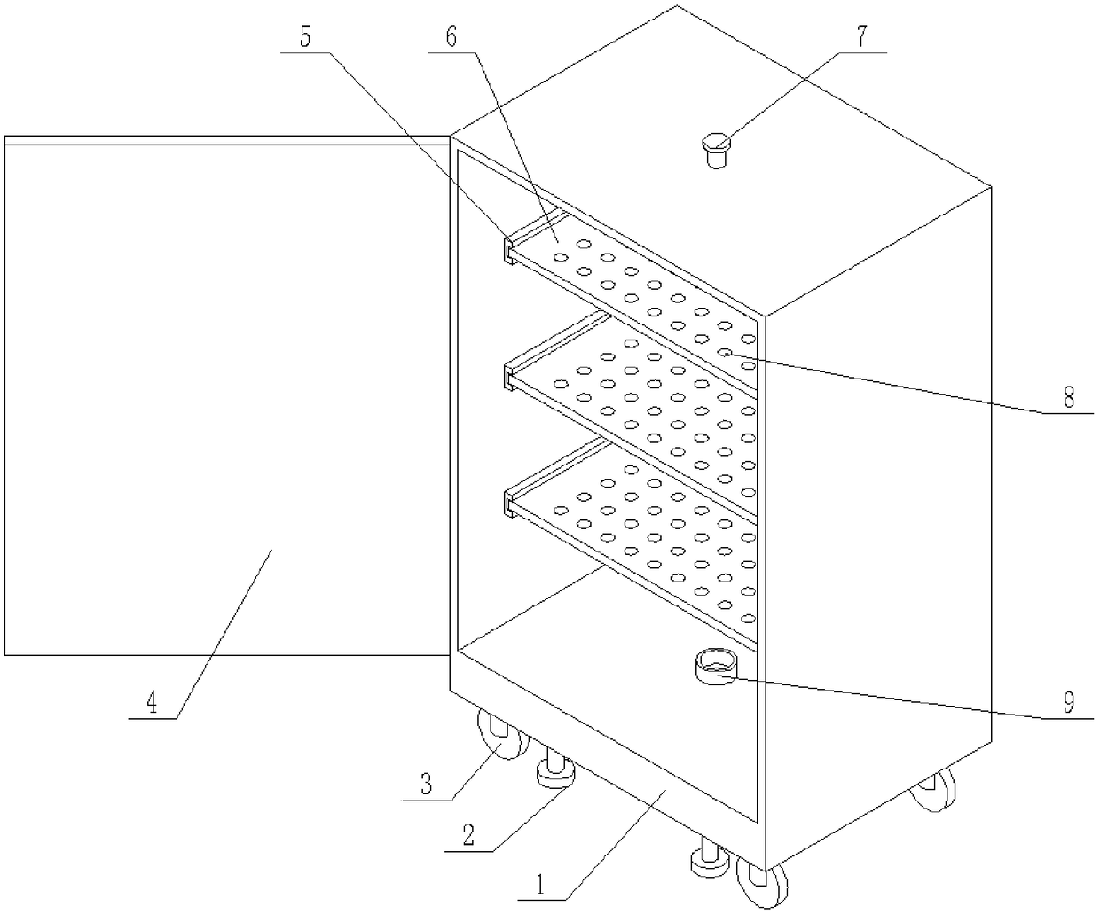 Processing technology of clothes storage box with pulleys