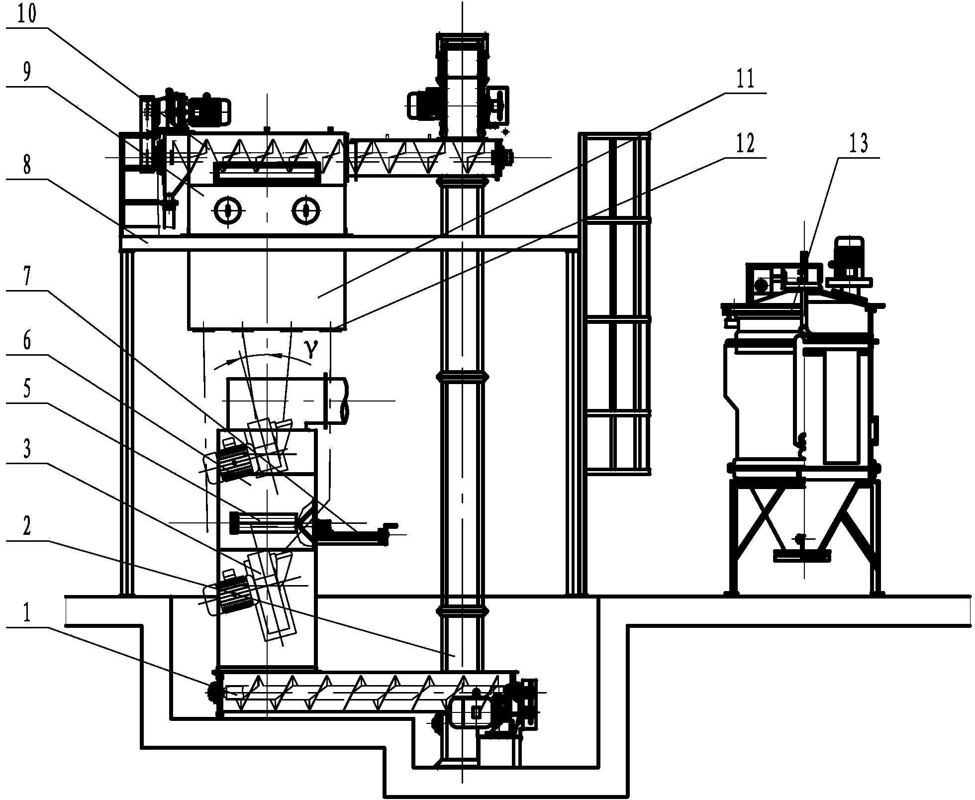 Pass-type shot-blast cleaning machine for steel strip