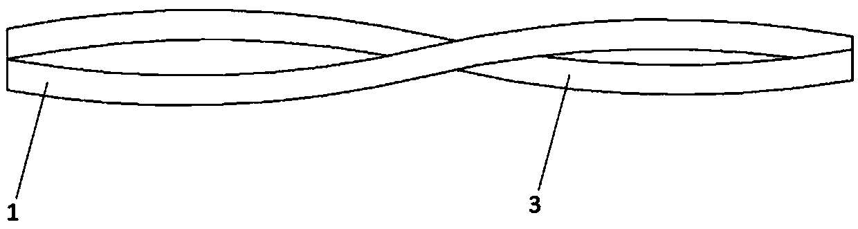 Real silk wool composite filament and preparation method thereof