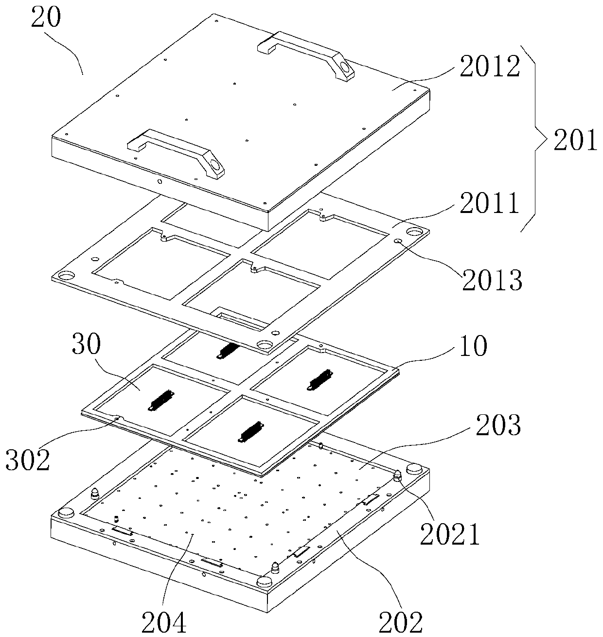 Process for solving flatness of display screen module