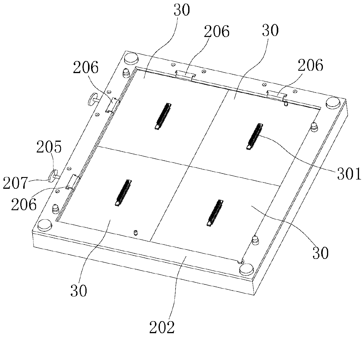 Process for solving flatness of display screen module