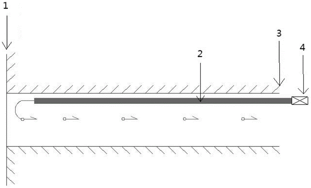 Small-section tunnel single-head long-distance ventilation construction method