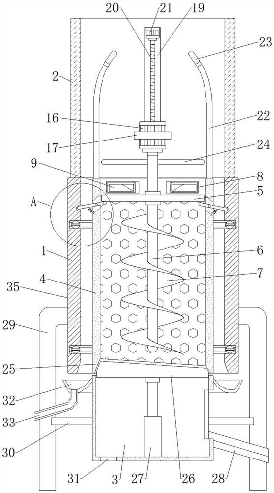 Harmless treatment process and system for diseased livestock and poultry based on high-temperature carbonization