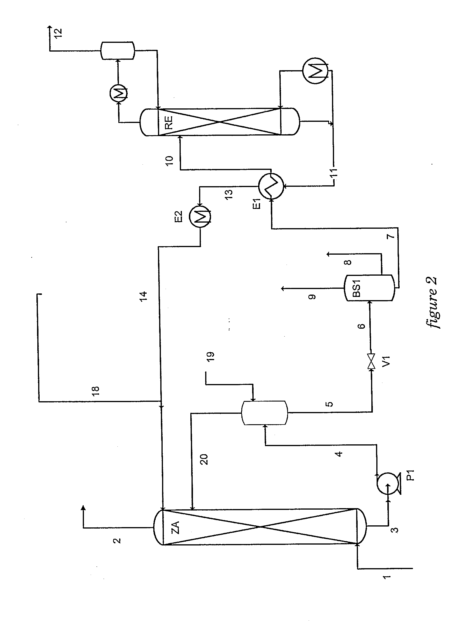 Method of deacidizing a gaseous effluent with extraction of the products to be regenerated