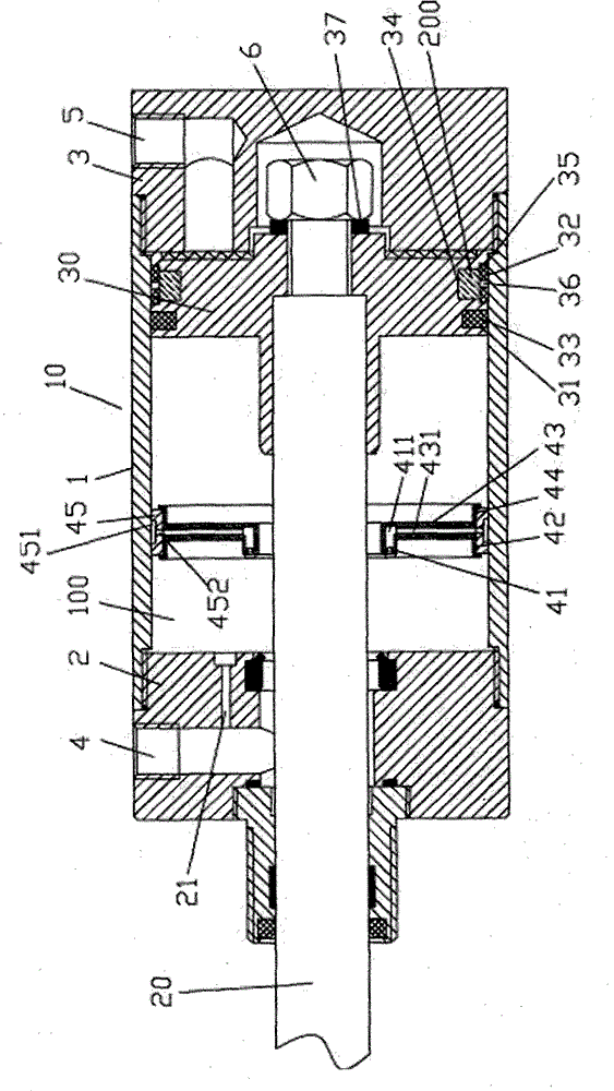 Air cylinder with non-rotatable piston and non-rotatable piston rod