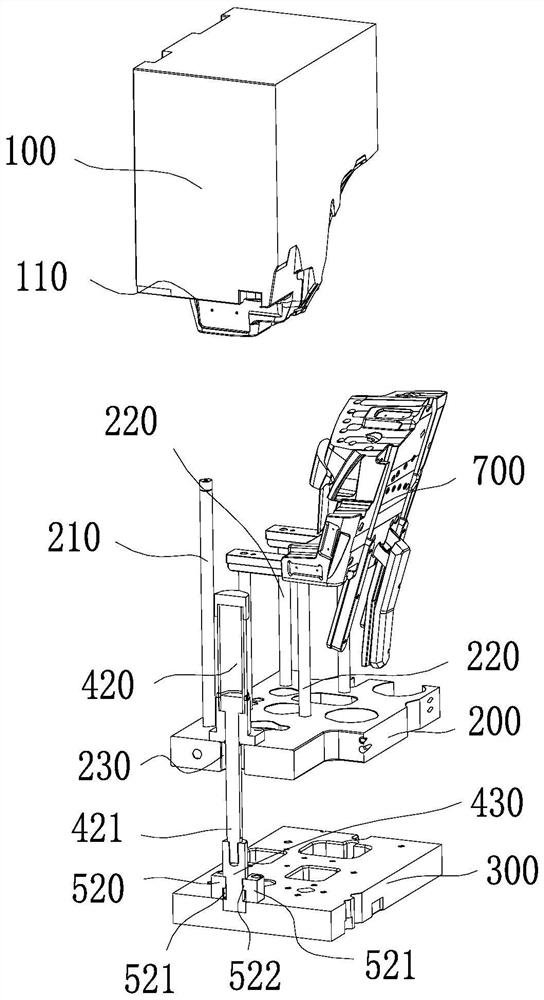 A kind of internal parting mold for automobile bumper