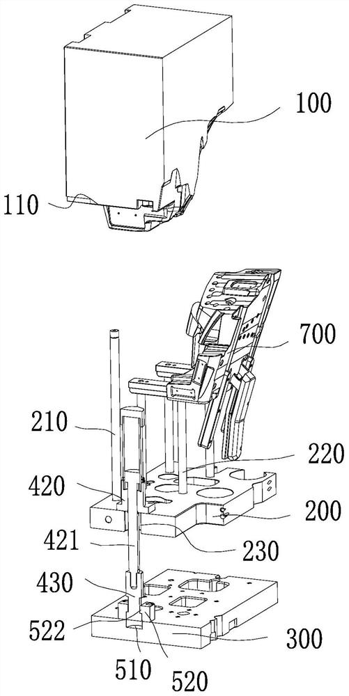 A kind of internal parting mold for automobile bumper