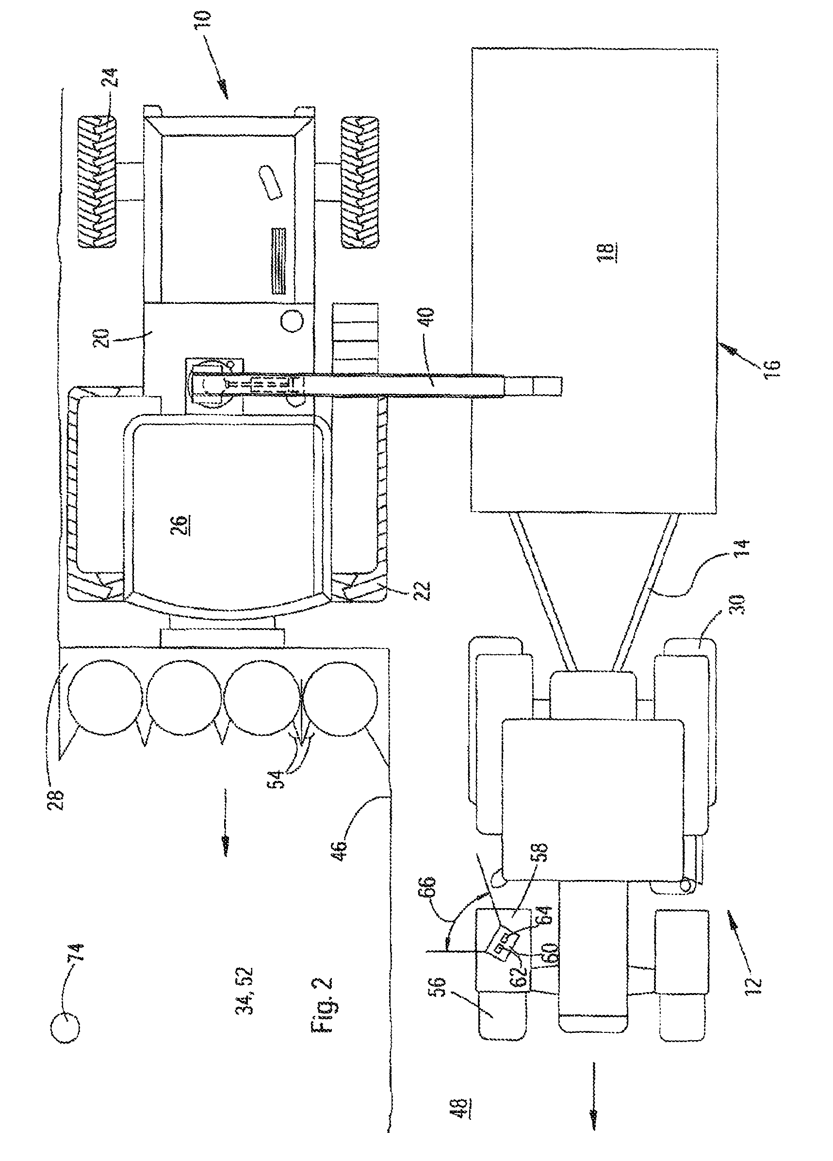 Method and device for steering a second agricultural machine, which can be steered to drive over a field parallel to a first agricultural machine