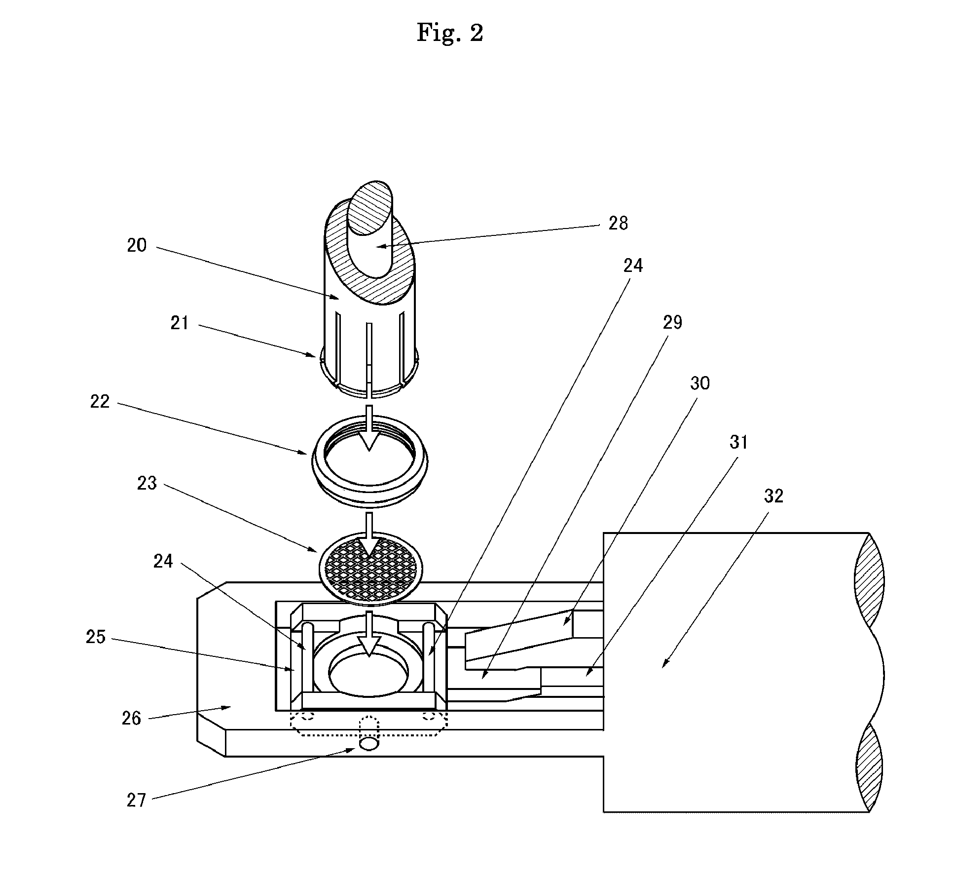 Specimen holder tip part, specimen holder having said specimen holder tip part, gonio stage, and electron microscope having said gonio stage