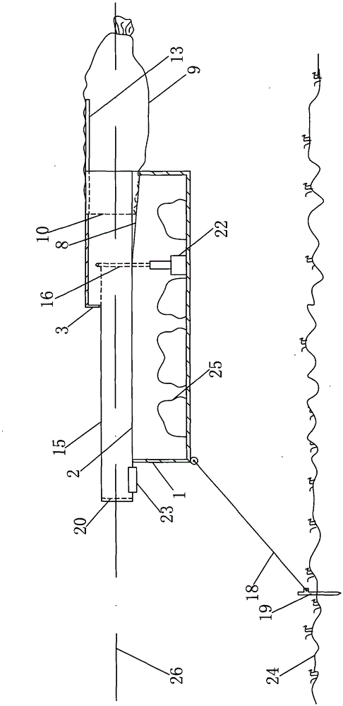 River garbage collection pontoon and method of use thereof