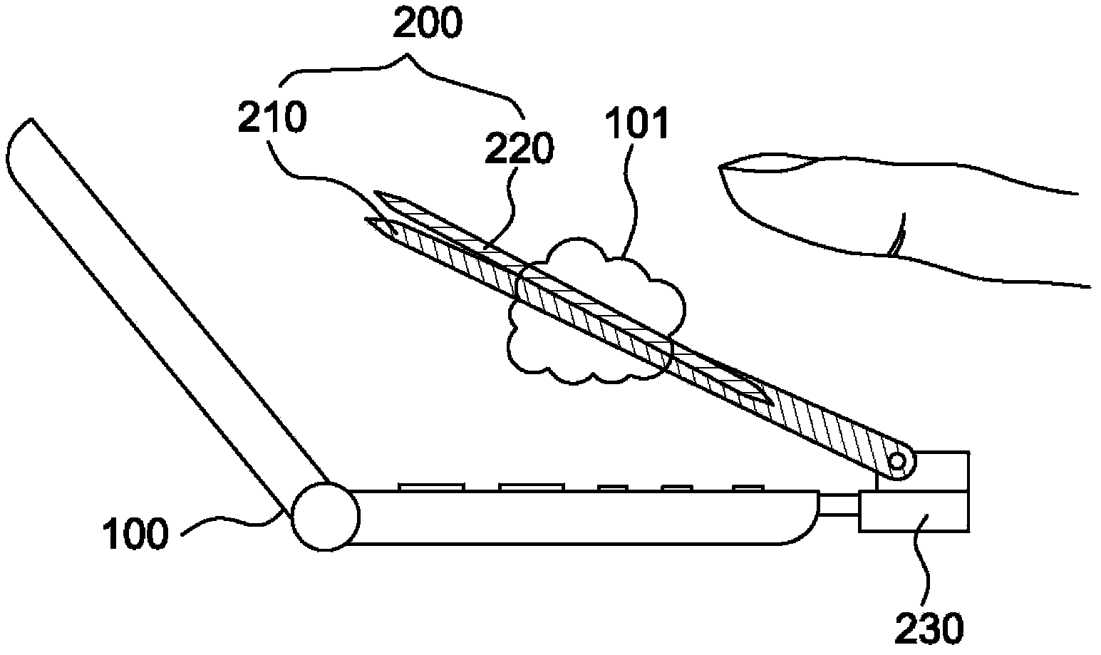 Touch control system suitable for touch control and suspension control and operation method of touch control system