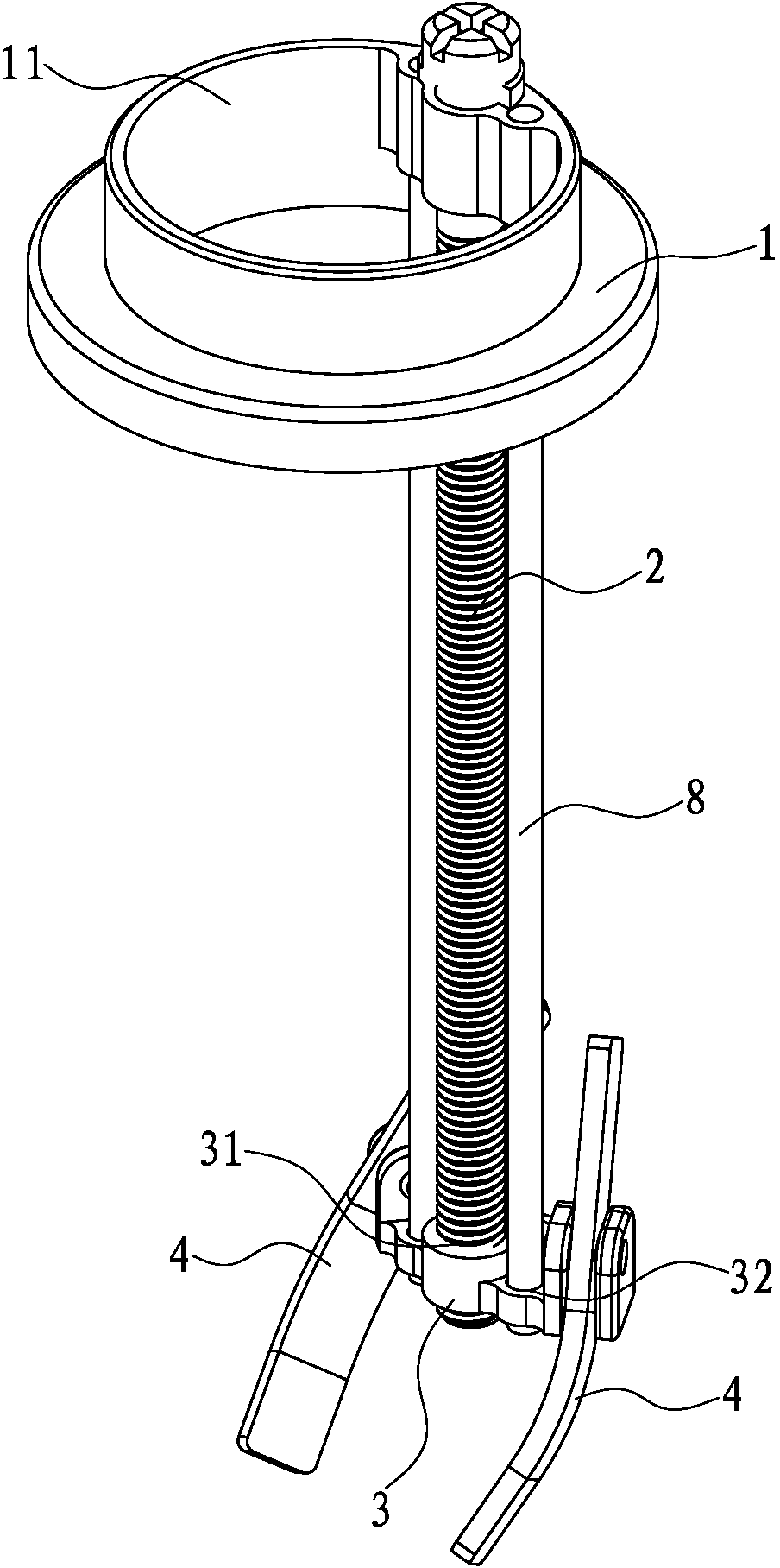 Fast installing mechanism on faucet platform